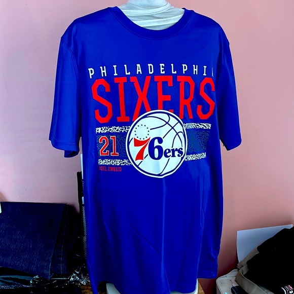 Philadelphia 76ers Joel Embid 21 Nice Shirt NBA Size Medium - Picture 1 of 7